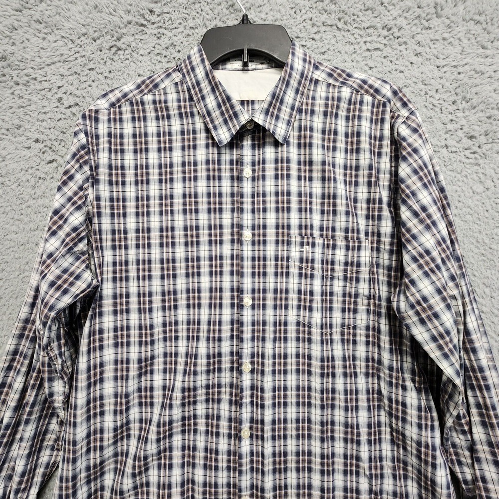 J Lindeberg Ward Shirt Mens XL (Fits Slim) Long Sleeve Clan Check Plaid PLS READ - Picture 3 of 12